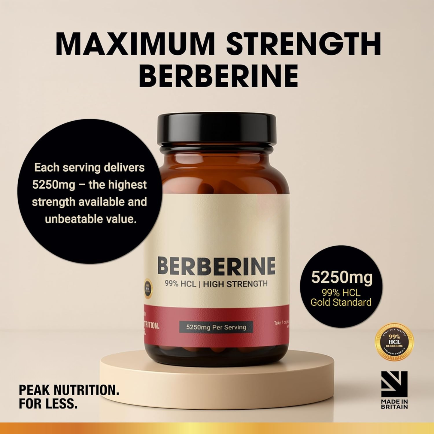 Berberine High Strength 99% HCL