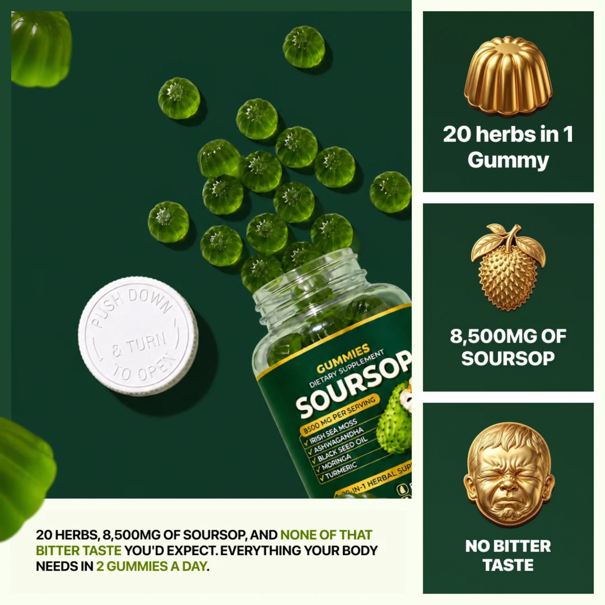 20 IN 1 Soursop Gummies