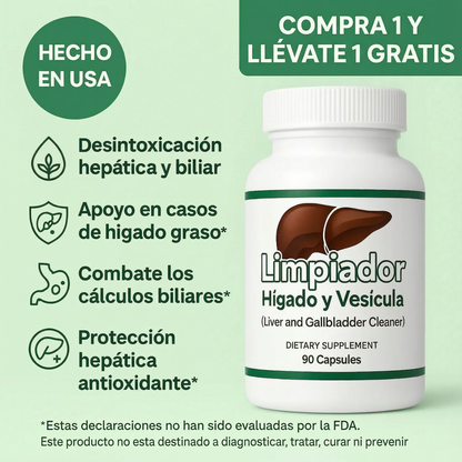 Limpiador Hígado y Vesícula, Boldo y Extracto de Cardo Mariano