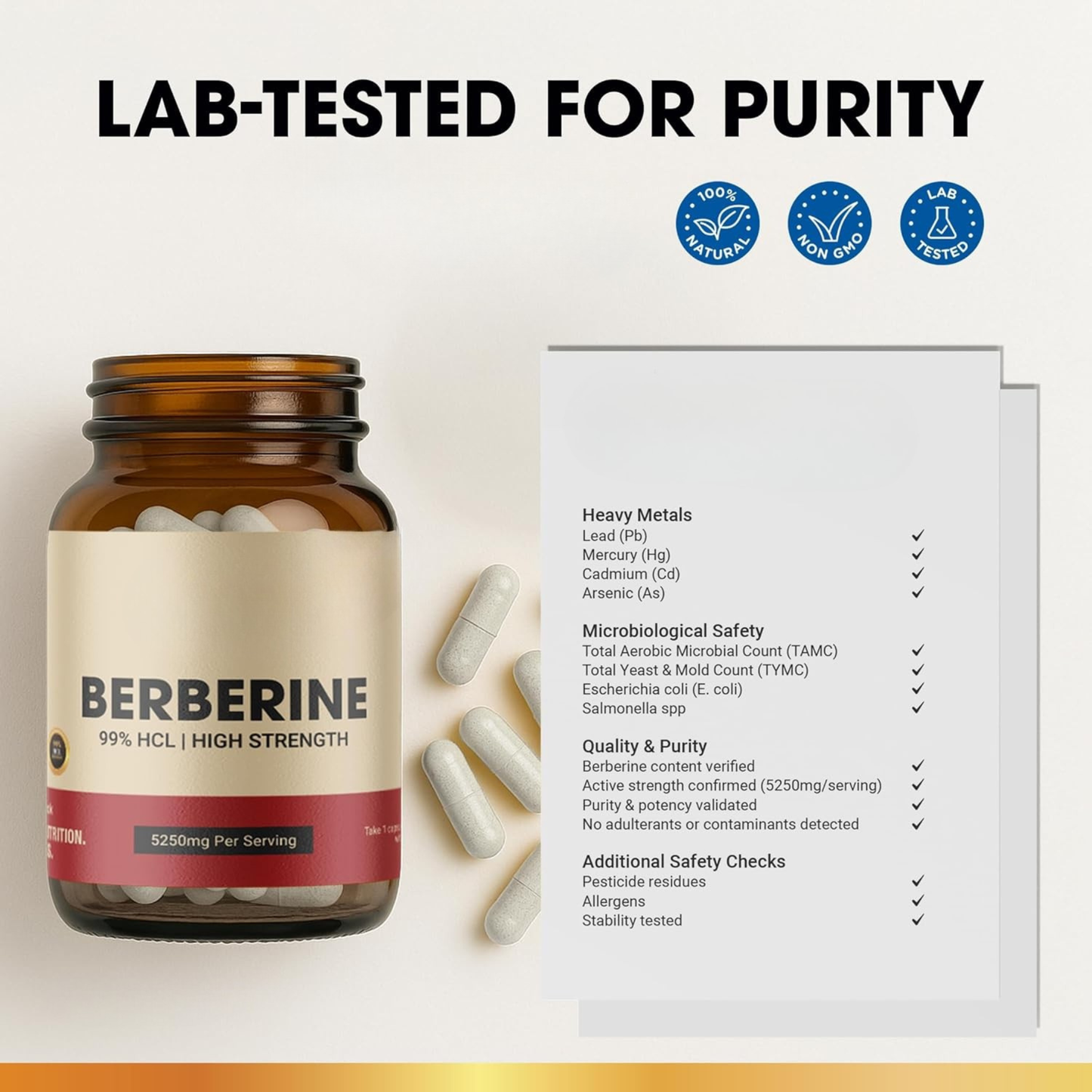 Berberine High Strength 99% HCL