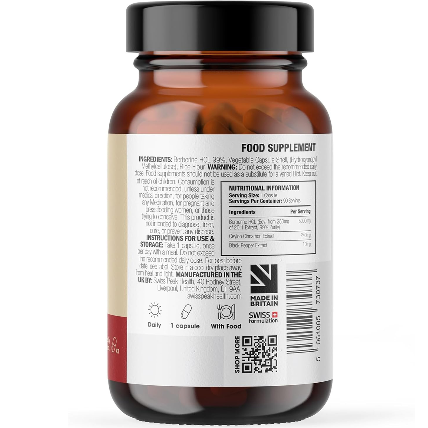 Berberine High Strength 99% HCL