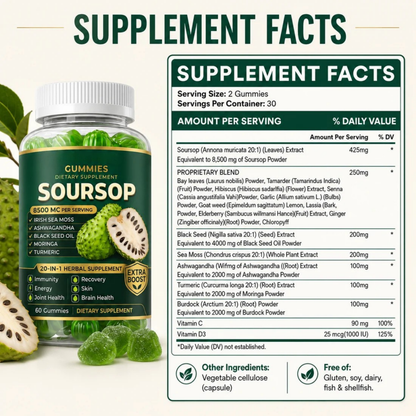 20 IN 1 Soursop Gummies