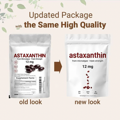 El protector de piel más potente de la naturaleza: 12 mg de astaxantina