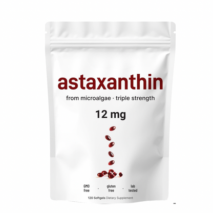 El protector de piel más potente de la naturaleza: 12 mg de astaxantina