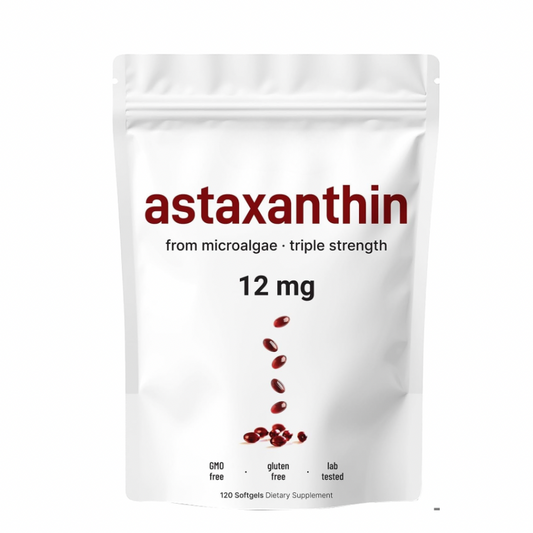 El protector de piel más potente de la naturaleza: 12 mg de astaxantina