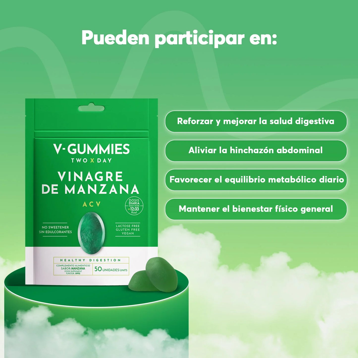 V-Gummies Vinagre de Manzana